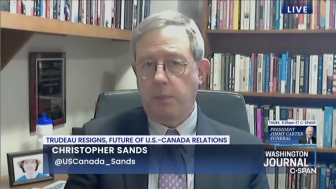 Christopher Sands CSPAN Trudeau